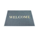 Non-slip rubber Brand Welcome Grey Color 40cmx60cm