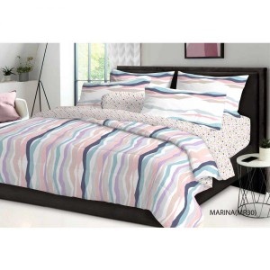 Marina Purple 180x200cm Bed Sheet 6pcs